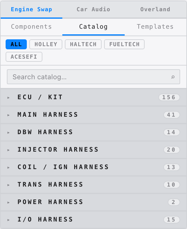 Library Catalog tab
